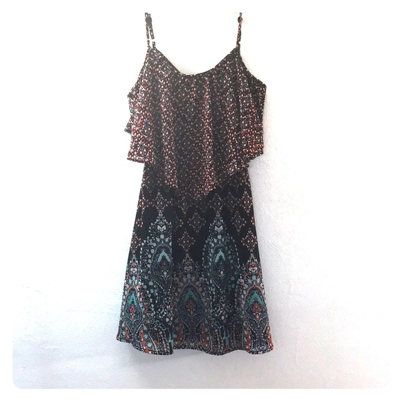 Xhilaration Dresses & Skirts - Xhilaration Black Multi Colored Dress